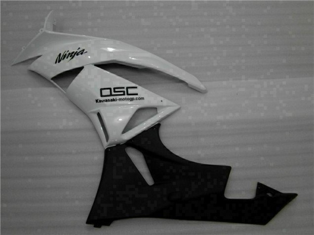 2009-2012 White Black Ninja Kawasaki ZX6R Motorbike Fairings 2009-2012 White Black Ninja Kawasaki ZX6R Motorbike Fairings