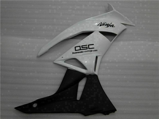 2009-2012 White Black Ninja Kawasaki ZX6R Motorbike Fairings 2009-2012 White Black Ninja Kawasaki ZX6R Motorbike Fairings