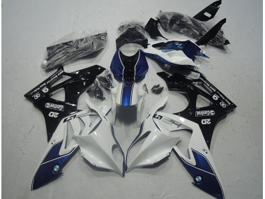 2009-2014 White Blue BMW S1000RR Motor Bike Fairings