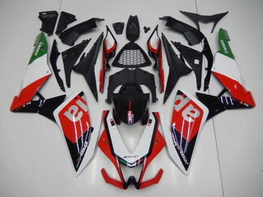 2009-2015 Black Red Aprilia RSV4 Motorcycle Fairings