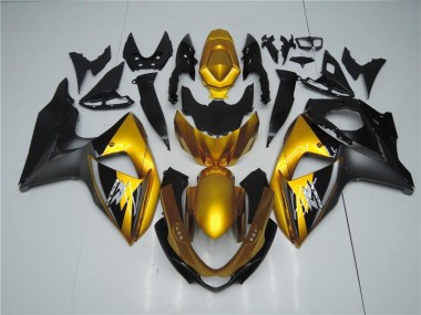 2009-2016 Golden Black Suzuki GSXR1000 Motorcycle Fairings