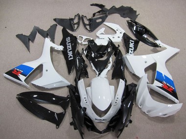 2009-2016 White Black Suzuki GSXR1000 Motorcycle Fairings
