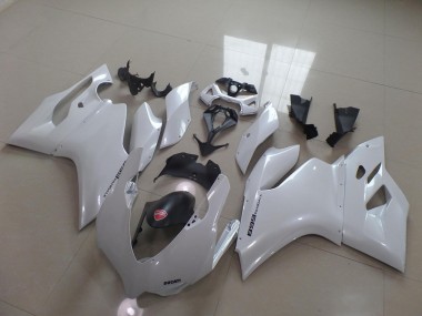 2011-2014 Pearl White Ducati 1199 Motorcycle Fairing Kit