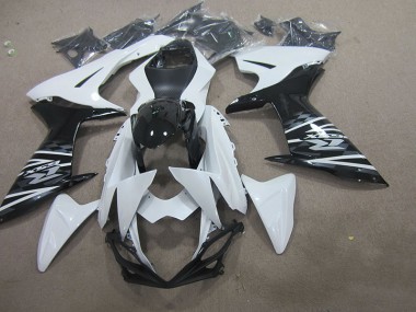 2011-2021 White Black Suzuki GSXR750 Motorcycle Fairing Kit