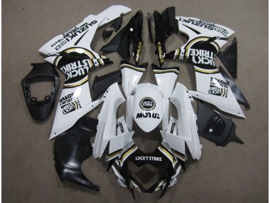 2011-2021 White Lucky Strike Black Motul Suzuki GSXR600 Motorcycle Bodywork