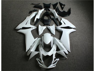 2011-2021 White Suzuki GSXR 600/750 Motorcycle Fairings Kit