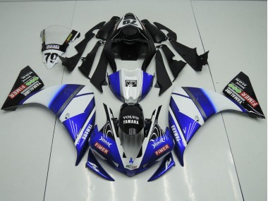 2012-2014 Blue Black Sterilgarda Yamaha YZF R1 Motorcycle Fairing Kit