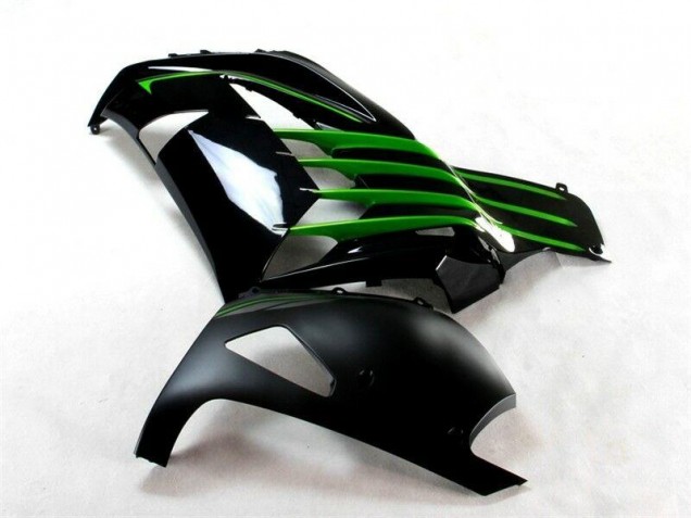 2012-2021 Black Green Kawasaki ZX14R ZZR1400 Motorcycle Fairings 2012-2021 Black Green Kawasaki ZX14R ZZR1400 Motorcycle Fairings