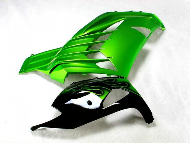 2012-2021 Green Black Kawasaki ZX14R ZZR1400 Motorcycle Fairings Kit 2012-2021 Green Black Kawasaki ZX14R ZZR1400 Motorcycle Fairings Kit