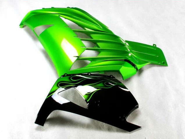 2012-2021 Green Black Kawasaki ZX14R ZZR1400 Motorcycle Fairings Kit 2012-2021 Green Black Kawasaki ZX14R ZZR1400 Motorcycle Fairings Kit