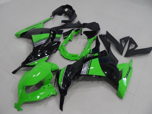 2013-2016 Black Green Kawasaki ZX300R Moto Fairings 2013-2016 Black Green Kawasaki ZX300R Moto Fairings