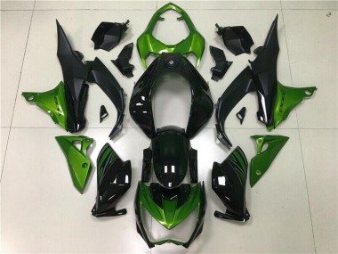 2013-2016 Green Black Kawasaki Z800 Motorbike Fairing Kits
