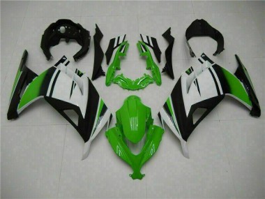 2013-2016 Green Black Silver Kawasaki EX300 Moto Fairings