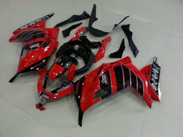 2013-2016 Red Black Airfore Kawasaki ZX300R Motorbike Fairings 2013-2016 Red Black Airfore Kawasaki ZX300R Motorbike Fairings