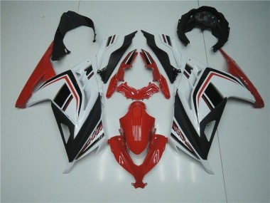 2013-2016 Red White Black Kawasaki EX300 Motorbike Fairing