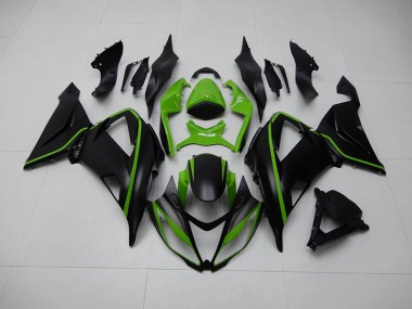 2013-2018 Black Green Kawasaki ZX6R Replacement Motorcycle Fairings
