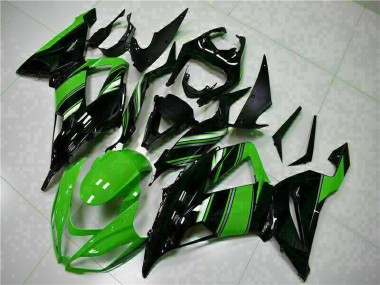 2013-2018 Black Green Kawasaki ZX6R Motor Fairings