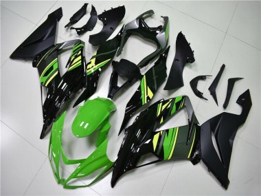 2013-2018 Green Black Kawasaki ZX6R Replacement Fairings