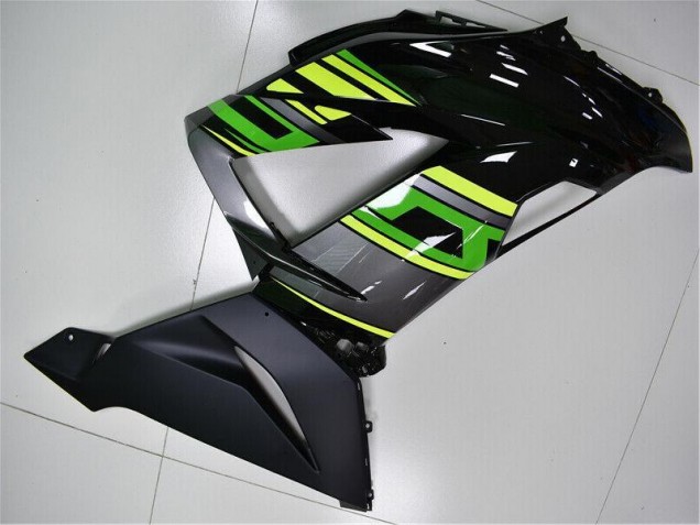 2013-2018 Green Black Kawasaki ZX6R Replacement Fairings 2013-2018 Green Black Kawasaki ZX6R Replacement Fairings