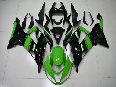 2013-2018 Green Black Kawasaki ZX6R Motorcycle Fairings