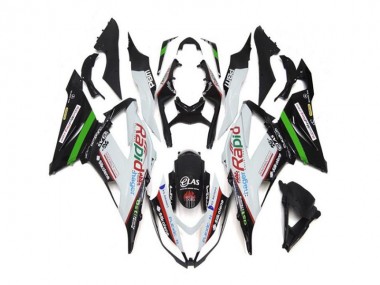 2013-2018 White Black Kawasaki ZX6R Replacement Motorcycle Fairings