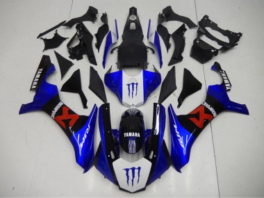2015-2019 Black Blue Yamaha YZF R1 Motorbike Fairing Kits