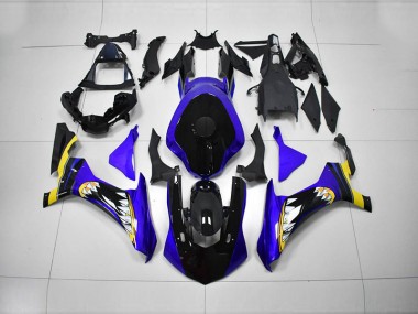 2015-2019 Blue Black Yamaha YZF R1 Motorcycle Fairings