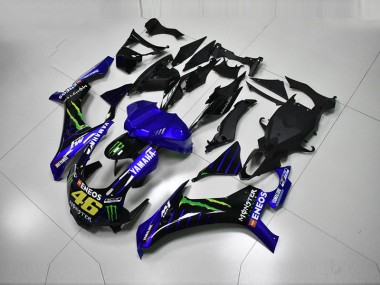 2015-2019 Blue Blue White ENEOS 46 Monster Yamaha YZF R1 Motorcycle Fairing