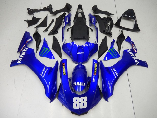 2015-2019 Blue Monster 88 Yamaha YZF R1 Motorcycle Fairings 2015-2019 Blue Monster 88 Yamaha YZF R1 Motorcycle Fairings