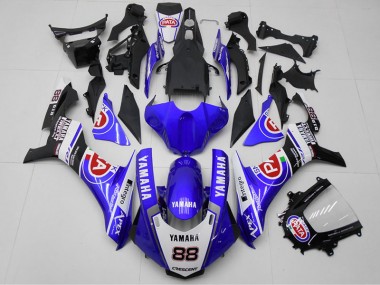2015-2019 Blue PATA 88 Yamaha YZF R1 Bike Fairing Kit