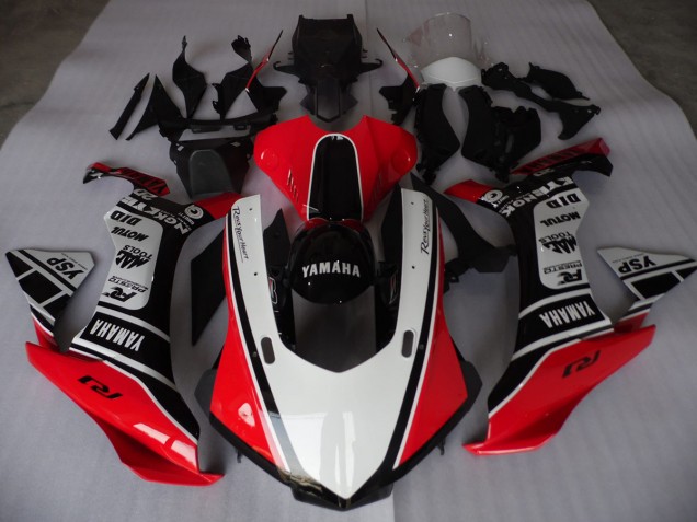 2015-2019 Red White Black Yamaha YZF R1 Motorcycle Replacement Fairings 2015-2019 Red White Black Yamaha YZF R1 Motorcycle Replacement Fairings