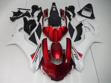 2015-2019 Red White Yamaha YZF R1 Bike Fairings