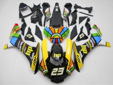 2015-2019 Yellow Black 23 Yamaha YZF R1 Motorcycle Fairings